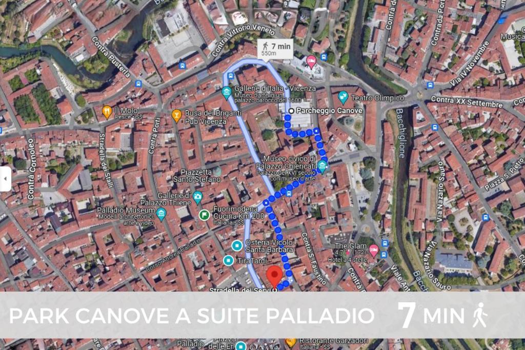 Suite Palladio Centro Vicenza A 2 Passi Da Piazza Dei Signori Check-In Veloce Exterior foto